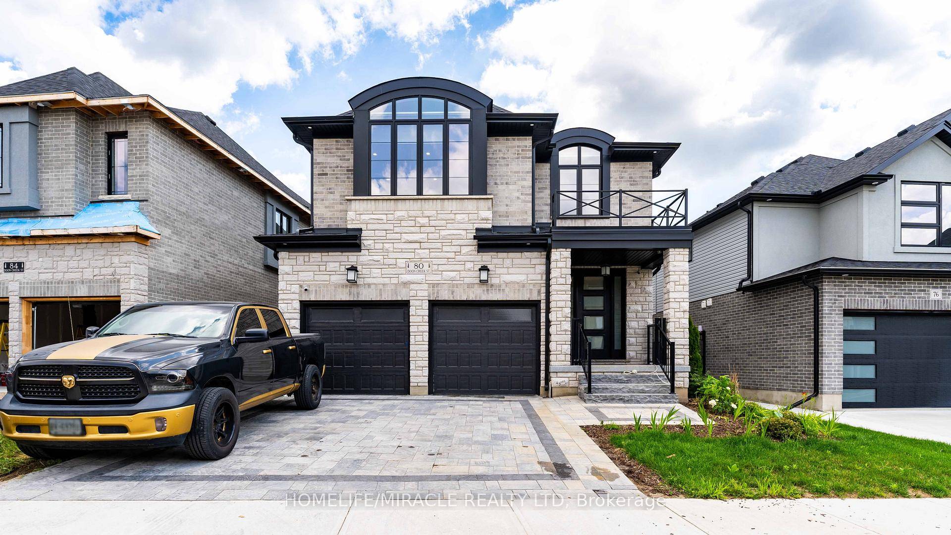 Custom built detached home by Kenmore located in highly sought after community of Doon South with 4 bedrooms, 3 baths and an office on the main floor.