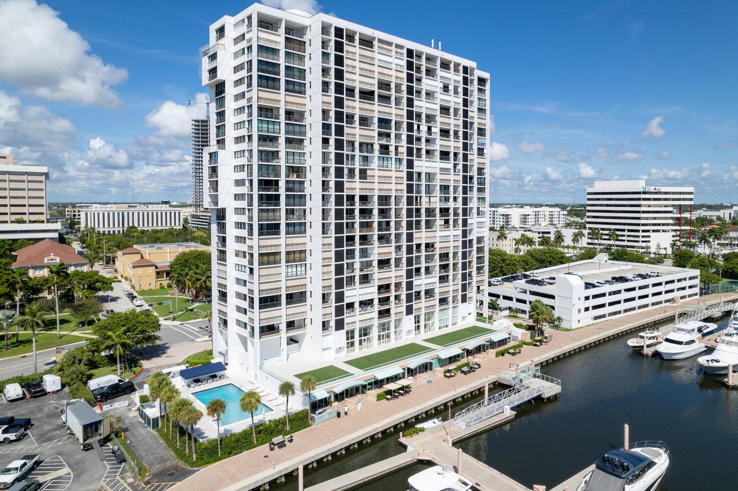 Experience luxury waterfront living in this stunning 2 bedroom, 2 bath condo at the prestigious Waterview Towers.