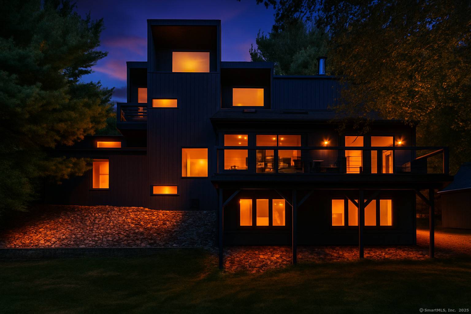The escape begins the moment you turn onto the perfectly etched country drive, where a winding dirt road leads through the meadow revealing a distinctive 3 BR 2 Bath 2800 ...