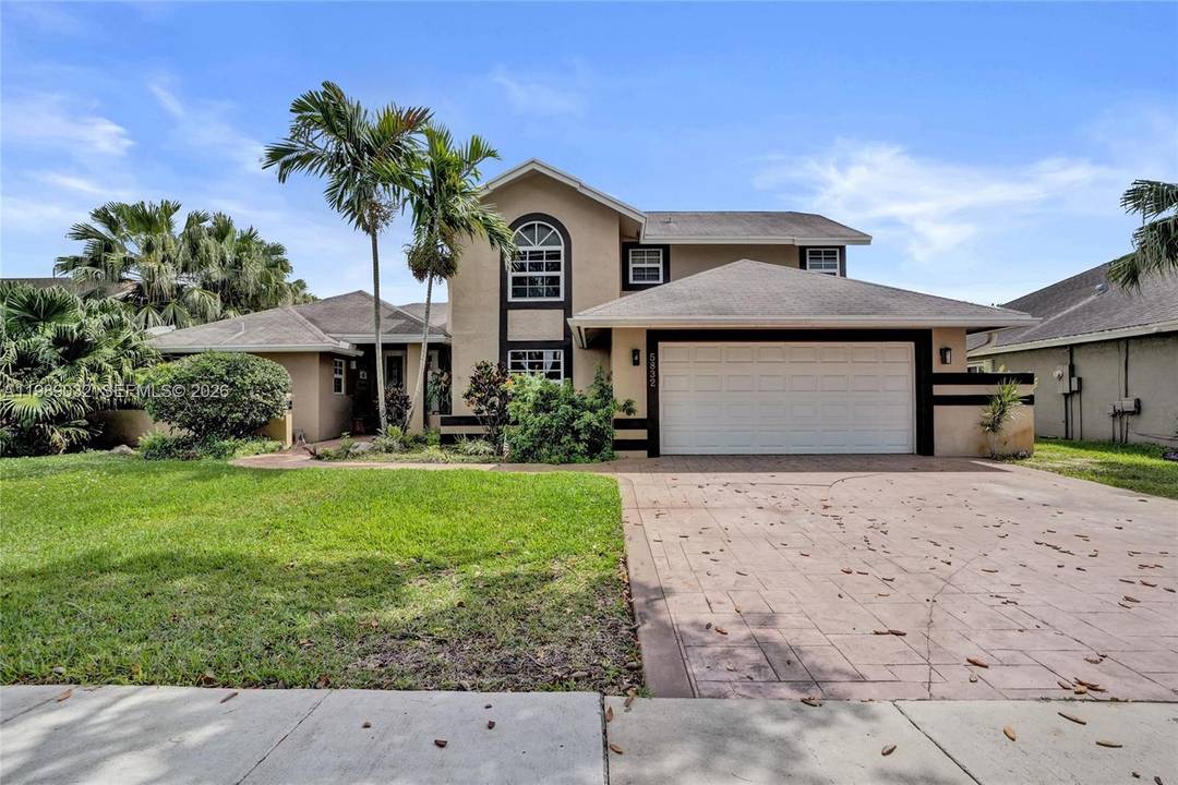 Welcome home to this Beautiful 4BR 3BA waterfront, pool home featuring a spacious 3 way split bedroom layout and full hurricane impact glass amp ; doors throughout for safety and ...
