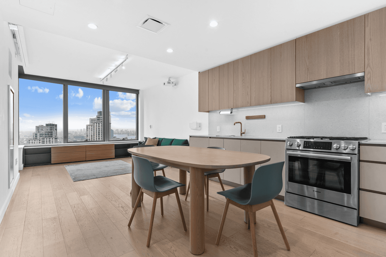 Welcome to Apartment 3909, a beautifully furnished high floor home with sweeping south and east exposures that capture stunning views of the Manhattan skyline and flood the space with natural ...