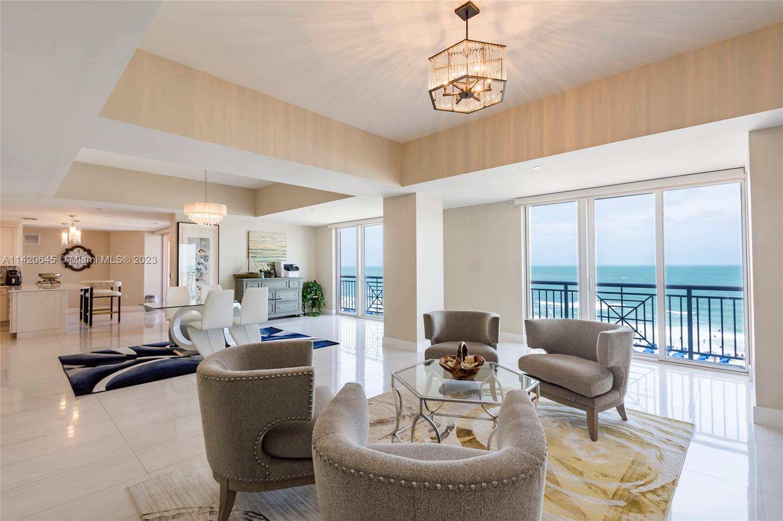 Introducing a magnificent ocean front penthouse in the extraordinary Clearwater Aqualea Residences at the Hyatt.