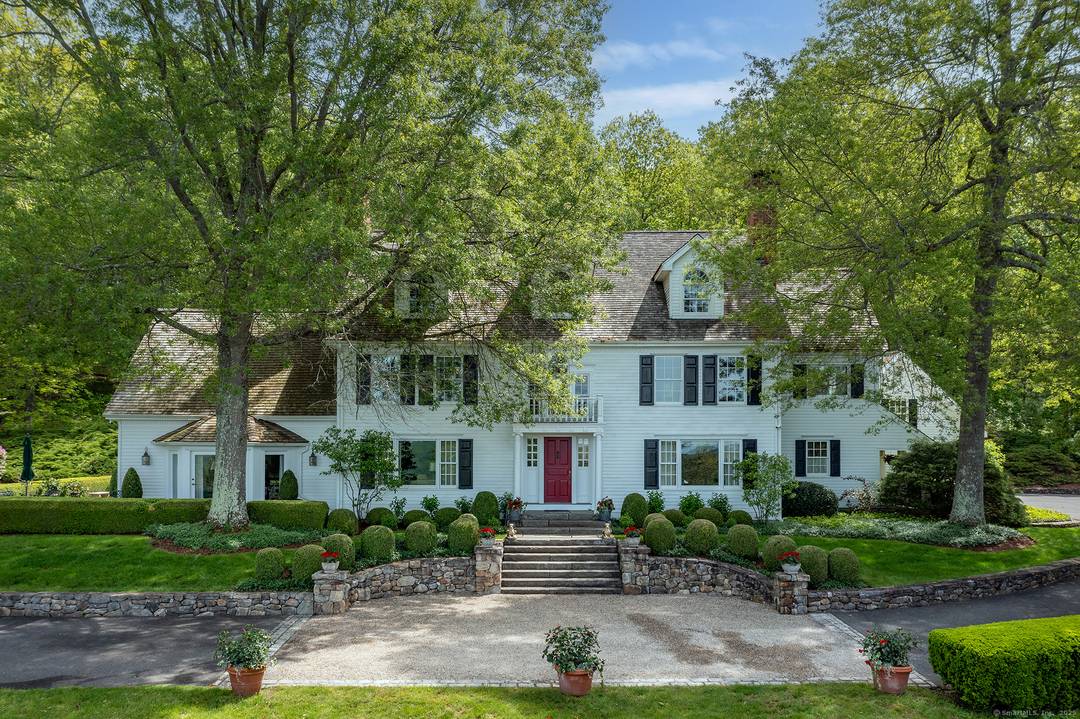 Privately Sited on a Hill in the Midst of 31 acres, this Elegantly Renovated 5, 000 sq ft Colonial Offers Panoramic Sunset Views and Exceptional Privacy.