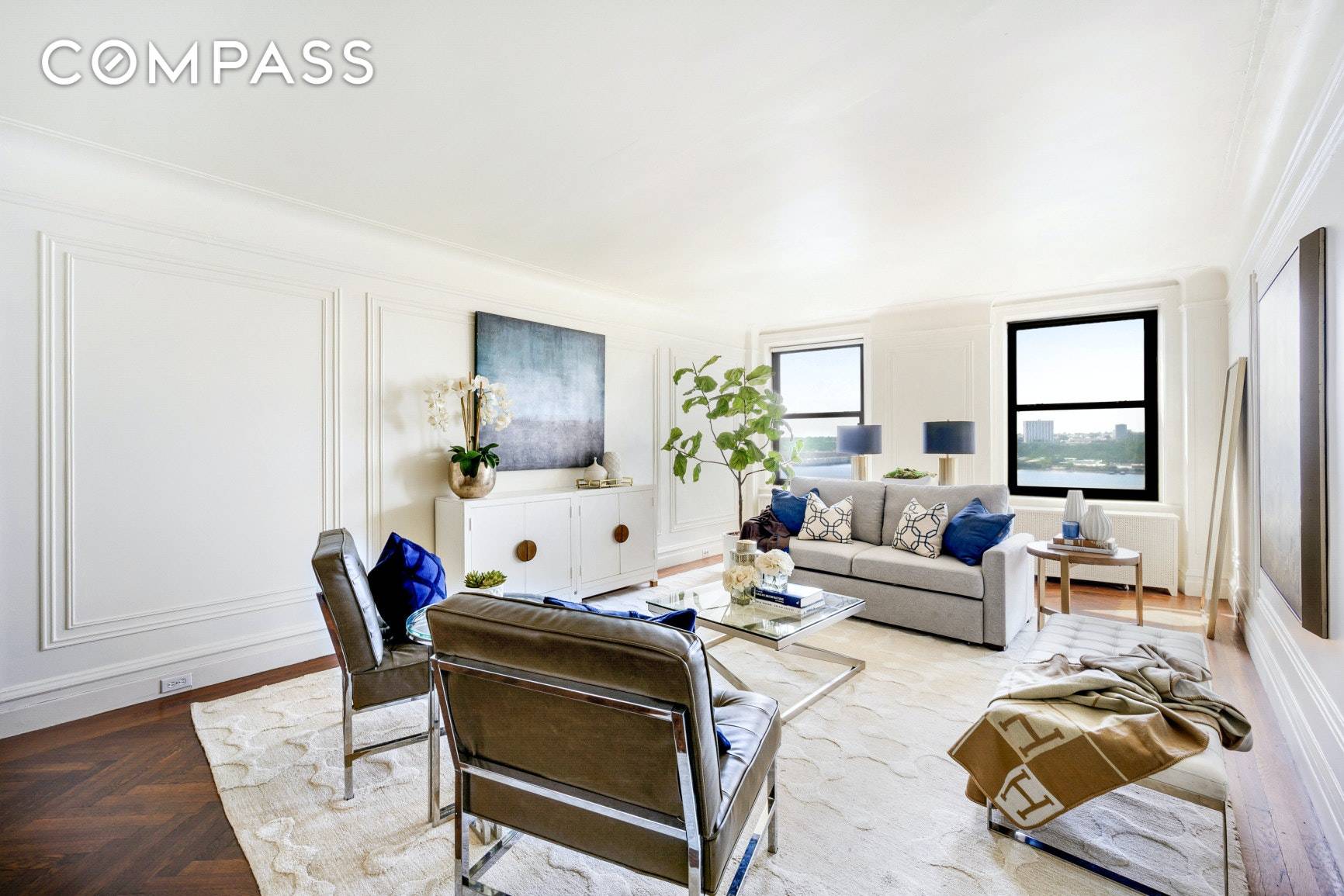 This stunning classic six apartment features turn of the century character and breathtaking park and Hudson River views, ideally located with Riverside Park at your doorstep.