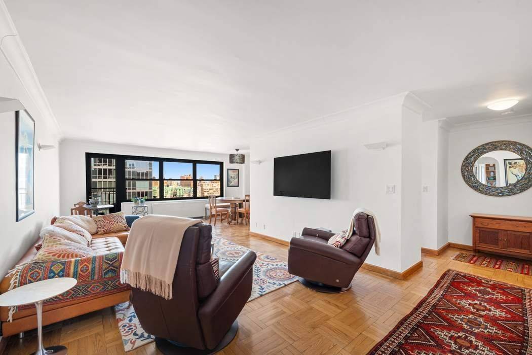Space, light, and storage make this high floor home at 180 West End Avenue effortlessly livable.