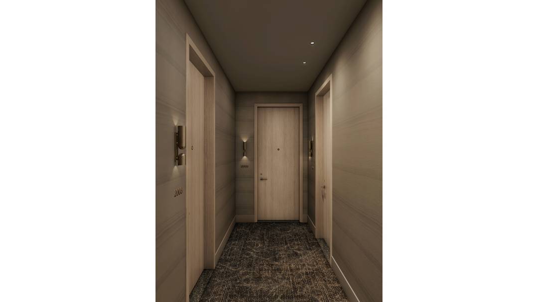 Residence 705 is a thoughtfully composed, 657 square foot one bedroom, one bath residence with a 73 square foot private terrace and southern exposures.