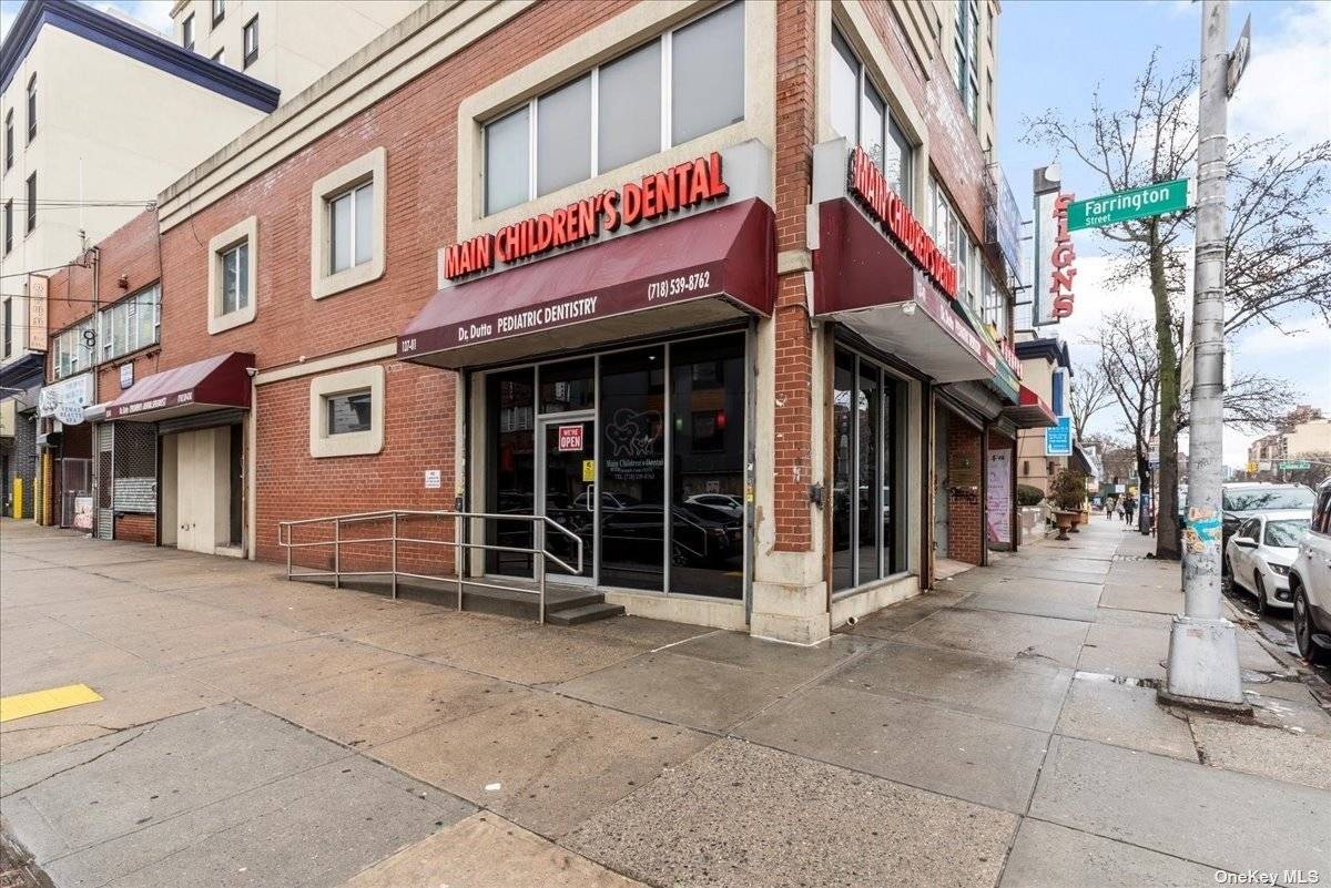 Welcome to the heart of Downtown Flushing, where urban convenience meets prime real estate at the bustling intersection of Northern Blvd amp ; Farrington St.