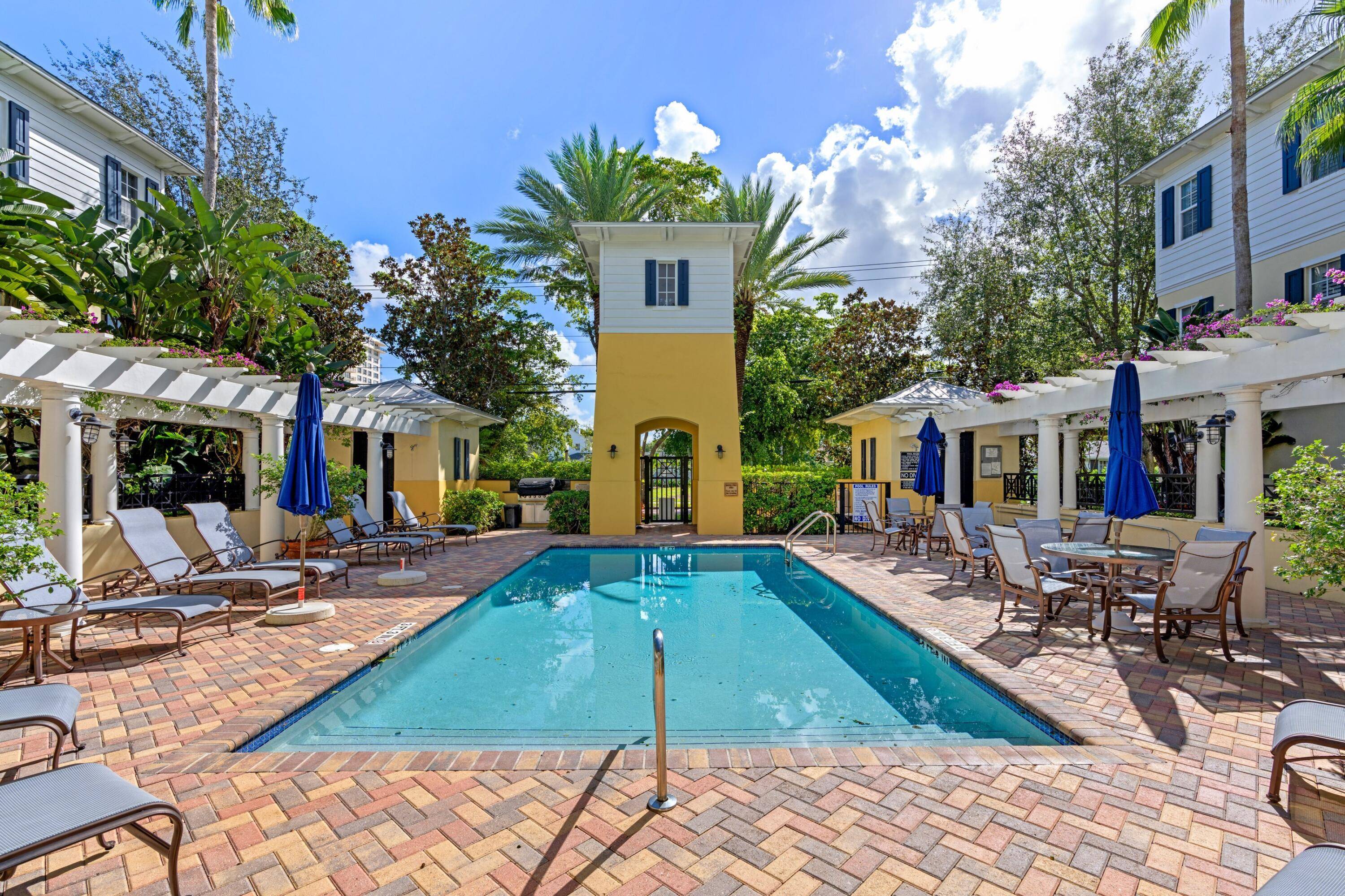 Beautifully furnished 2 story condo available for 8, 000 annual or 11, 500 seasonal rental at Annex of Magnolia Court in historic El Cid !