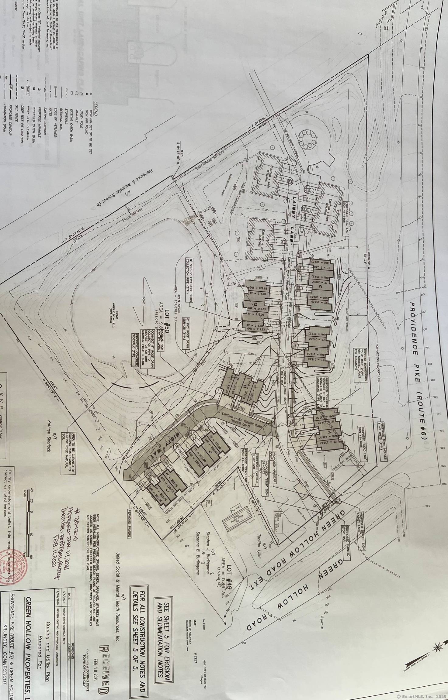 The Developmental right and infrastructure for 29 units with additional 4 units approved by town.