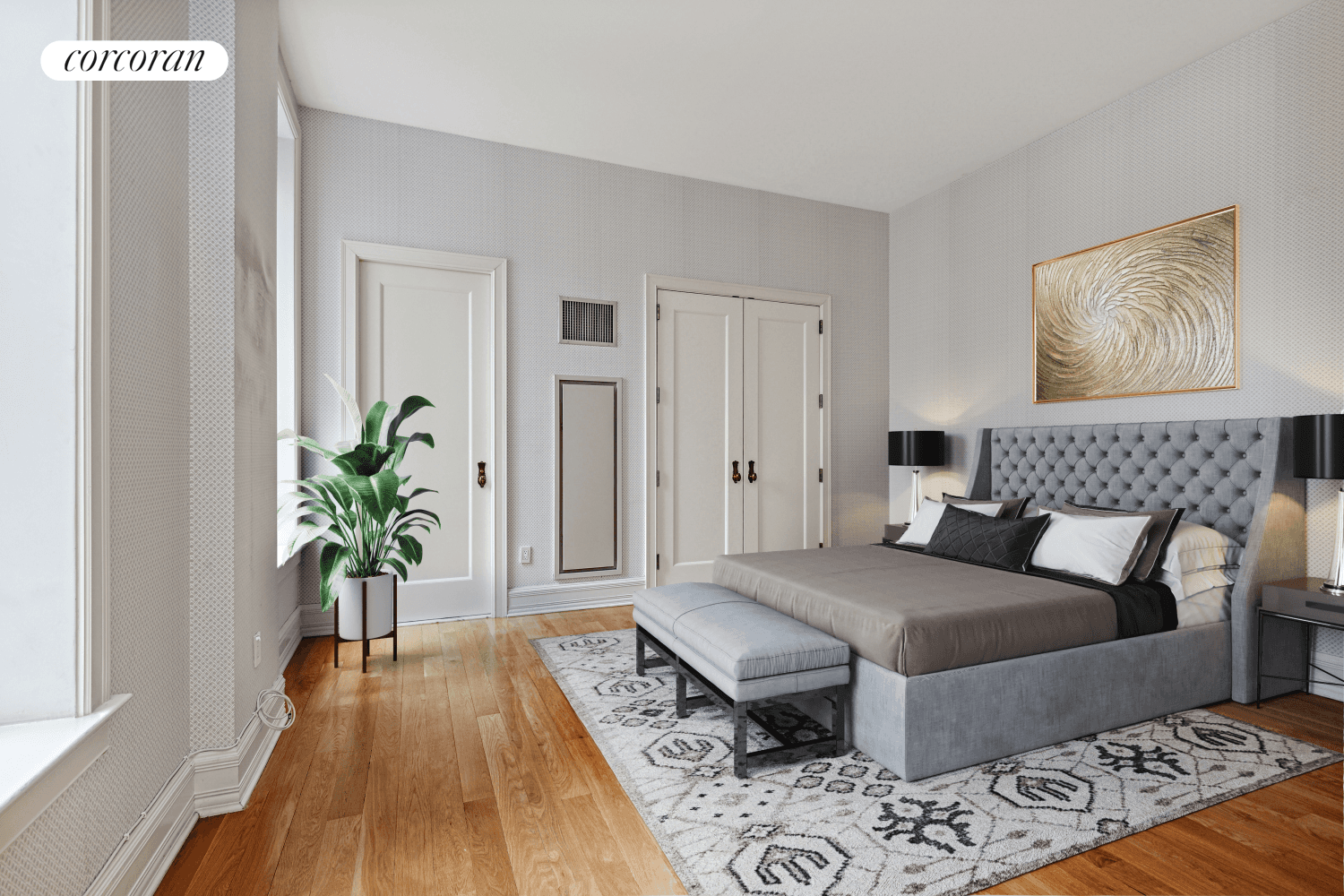 Amazing Two Bedroom Two bath, has western exposures and faces the sunny Plaza Gardens, reflecting pools and landscaped gardens.
