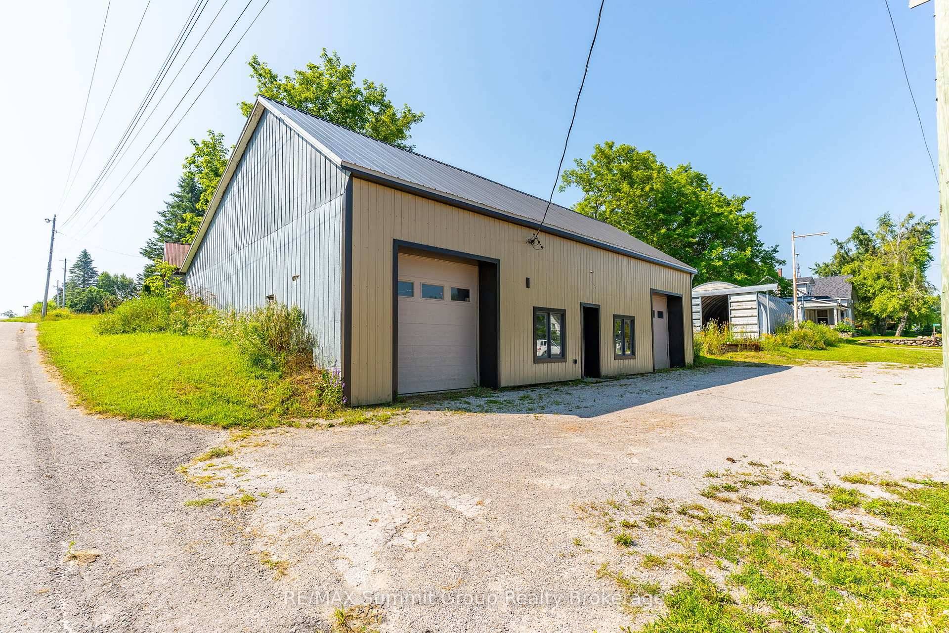 Sitting on two separate lots and being sold together as one parcel, this C2 zoned property in the heart of Feversham is set up for a variety of uses.