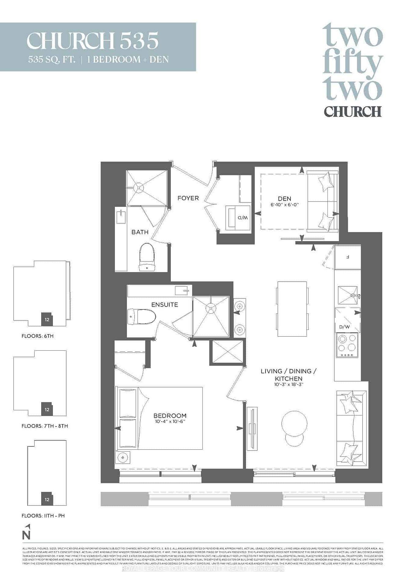 Be the first to live in this brand new 1 Den, 2 bath condo in the heart of downtown Toronto.
