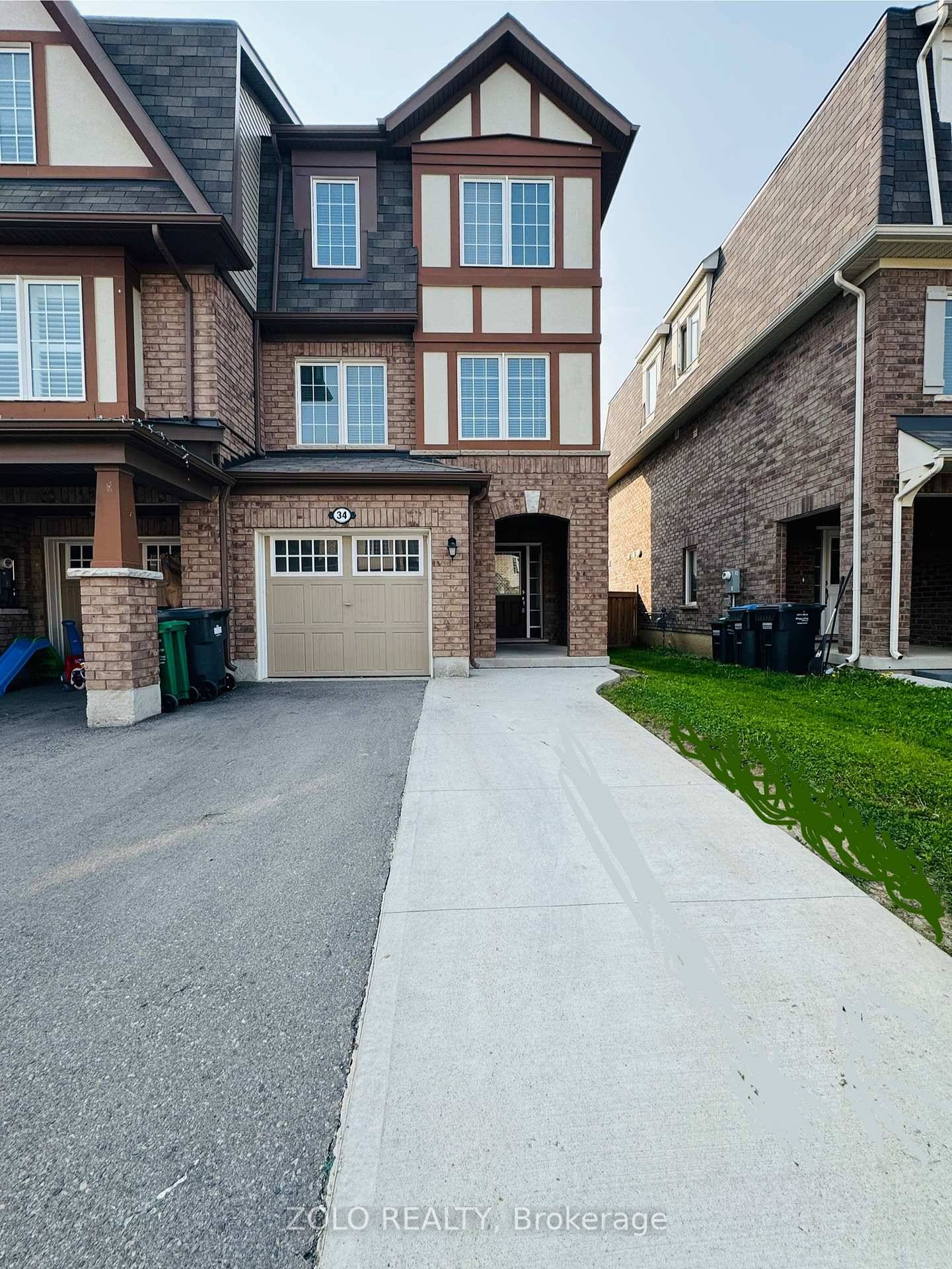 Immaculate Bright End Unit Freehold Townhouse Feels Like Semi With Separate Rental Potential.