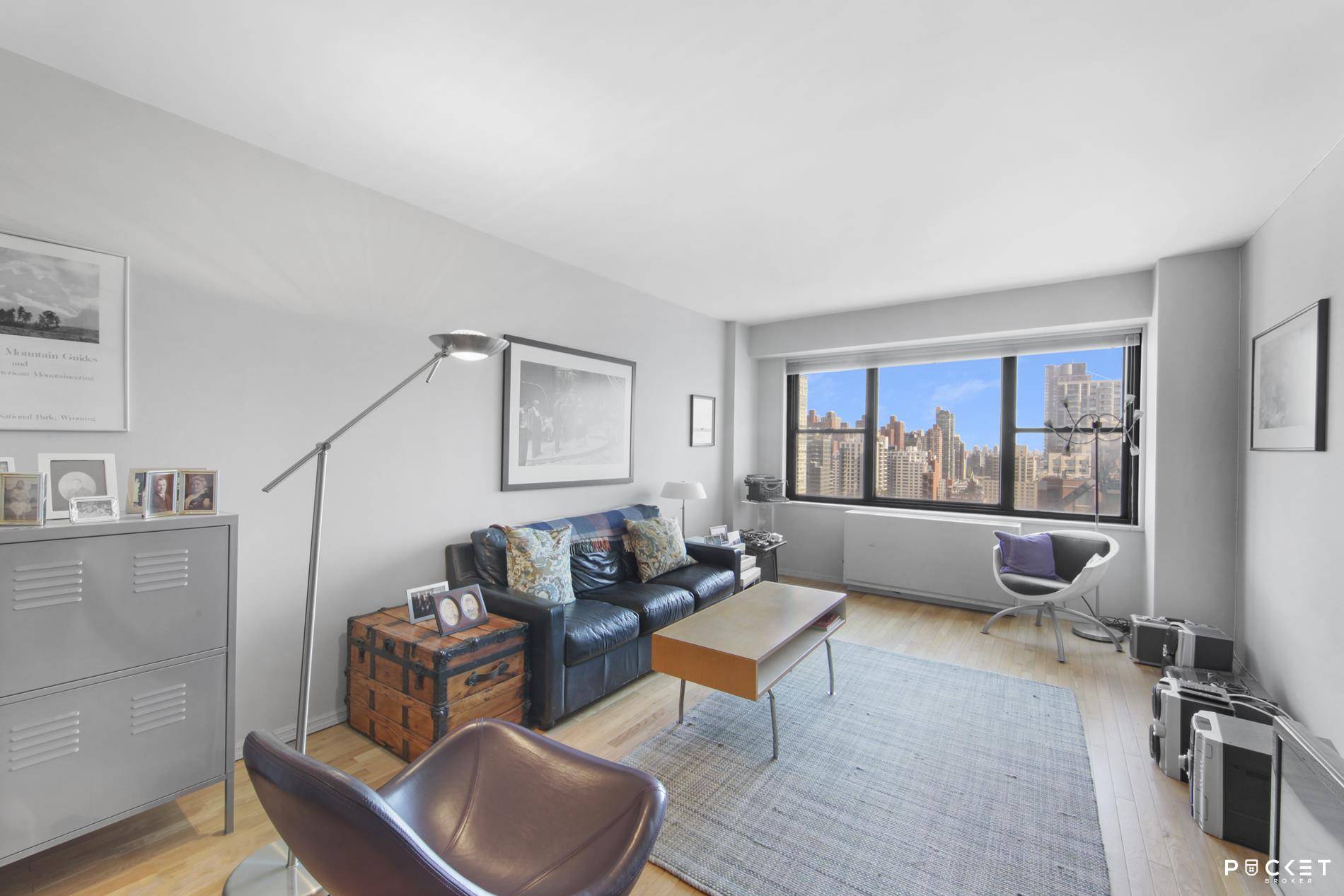The East Winds is a full service doorman building with a garage, roof deck, luggage storage and bike storage.