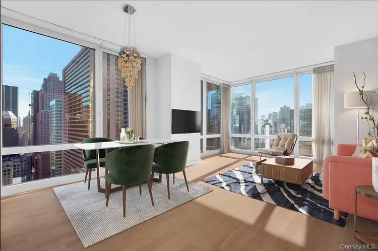 Conquer NYC from the 32nd floor at this spectacular, light flooded southeast facing 2 bedroom, 2.