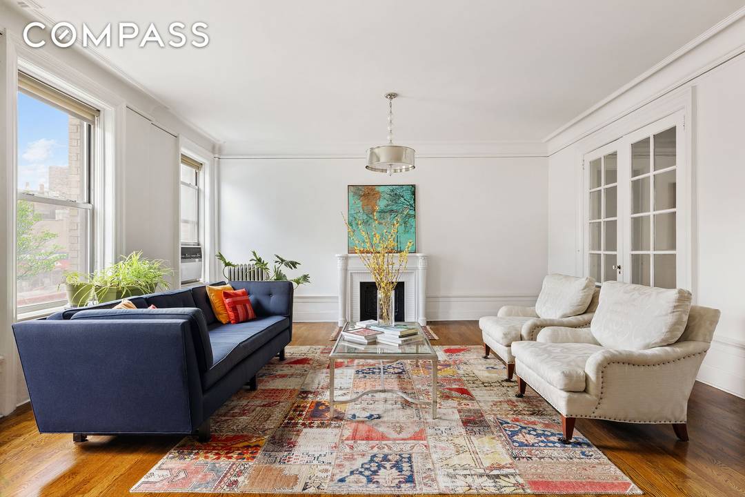 Welcome to this beautifully proportioned, light filled residence at the iconic Grinnell on Riverside Drive, where timeless pre war character meets modern comfort in the heart of Upper Manhattan.
