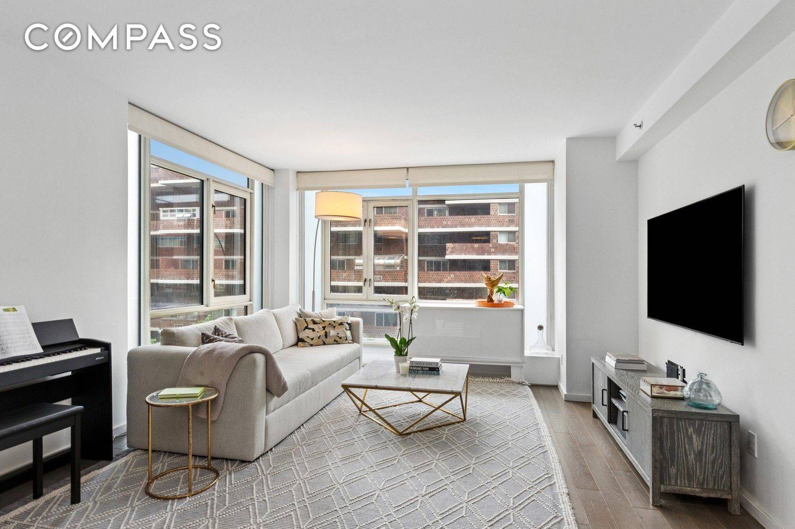Here is your light filled 2 Bed, 2 Bath Home with Private Storage in a luxe Gramercy Condo.