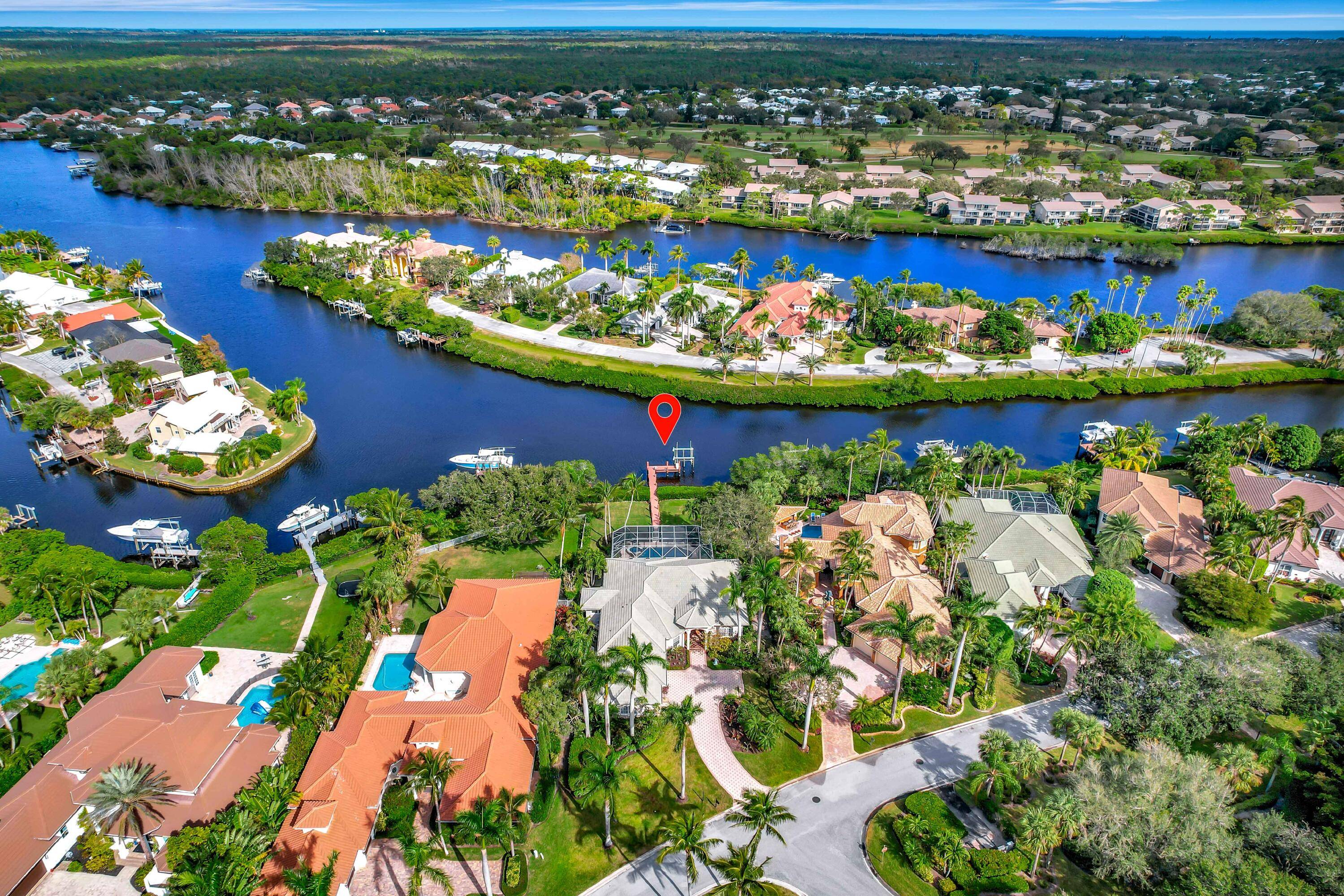 Nestled in the prestigious gated community of Compass Island located in the Islands of Jupiter.