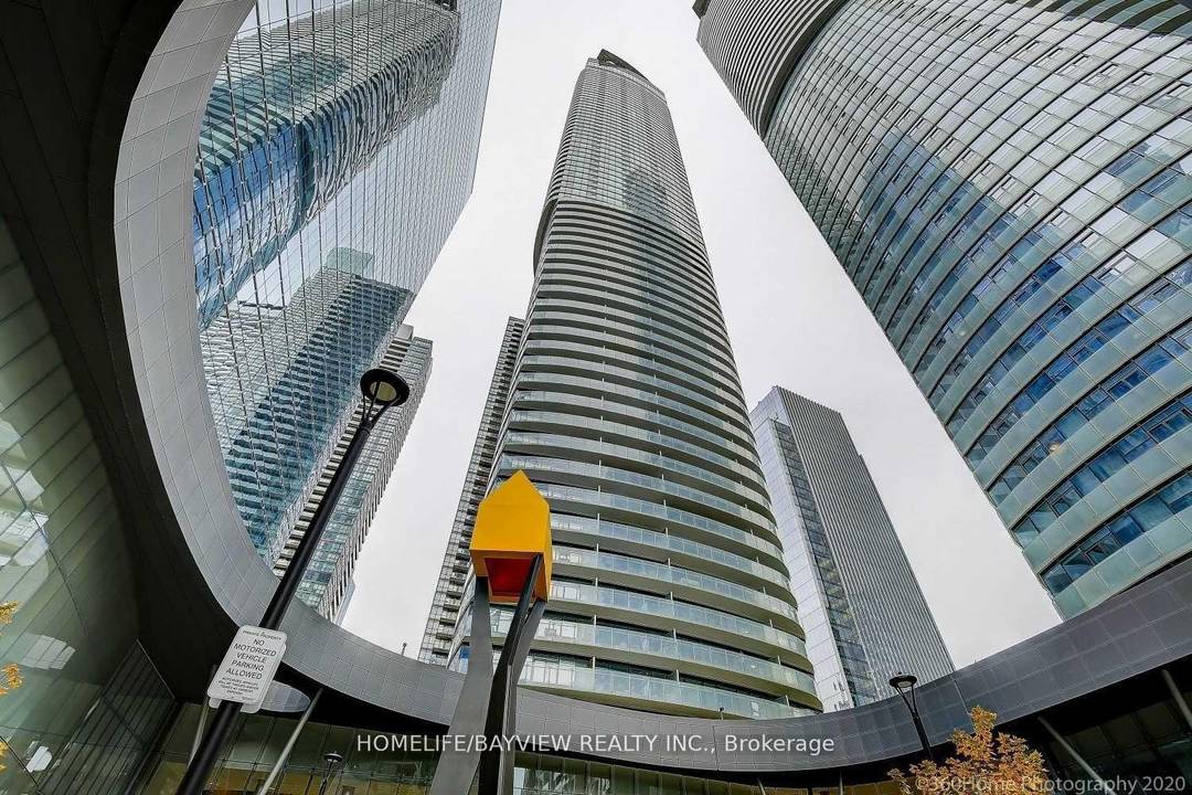 Ice towers featuring a luxury one bedroom fully furnished suite on a high floor with panoramic views from a large balcony, hardwood floors, floor to ceiling windows, open concept kitchen ...