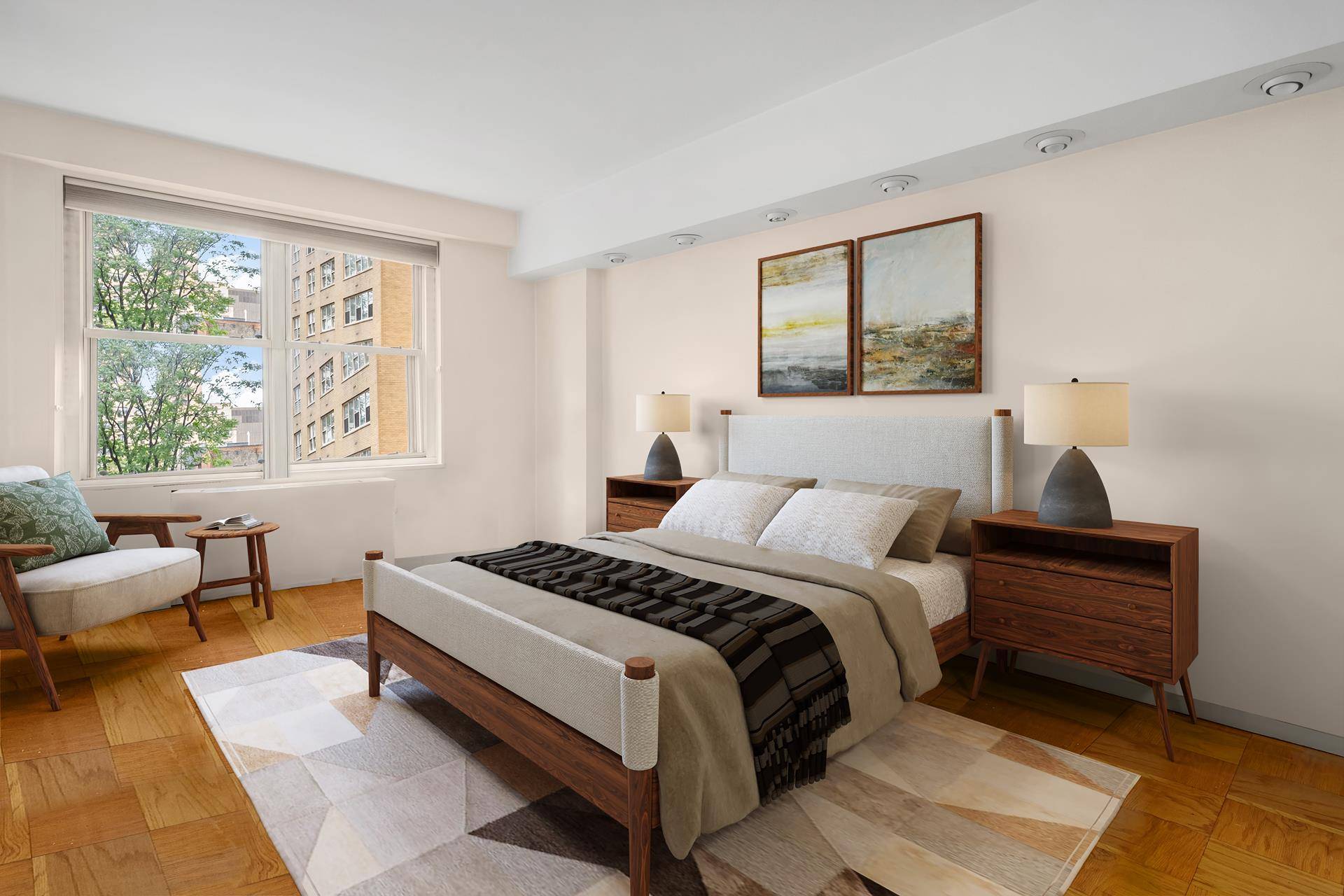 A503 is a large two bedroom, two baths, a combination apartment of a studio and one bedroom that really works.
