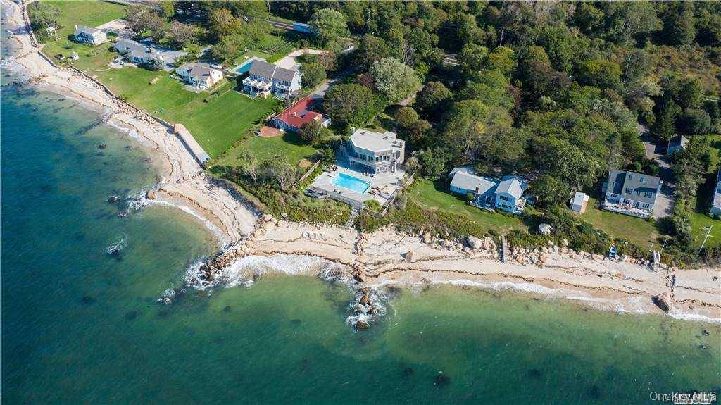 Spectacular, contemporary seasonal rental home with pool and Jacuzzi on the Long Island Sound front.