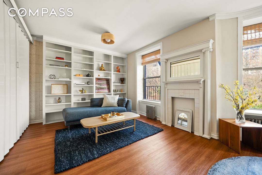 364 West 121st Street, 4A Direct Park Views Three Bedroom Co op Entering the home through a dramatic 39 foot long gallery, the space immediately evokes the scale and character ...