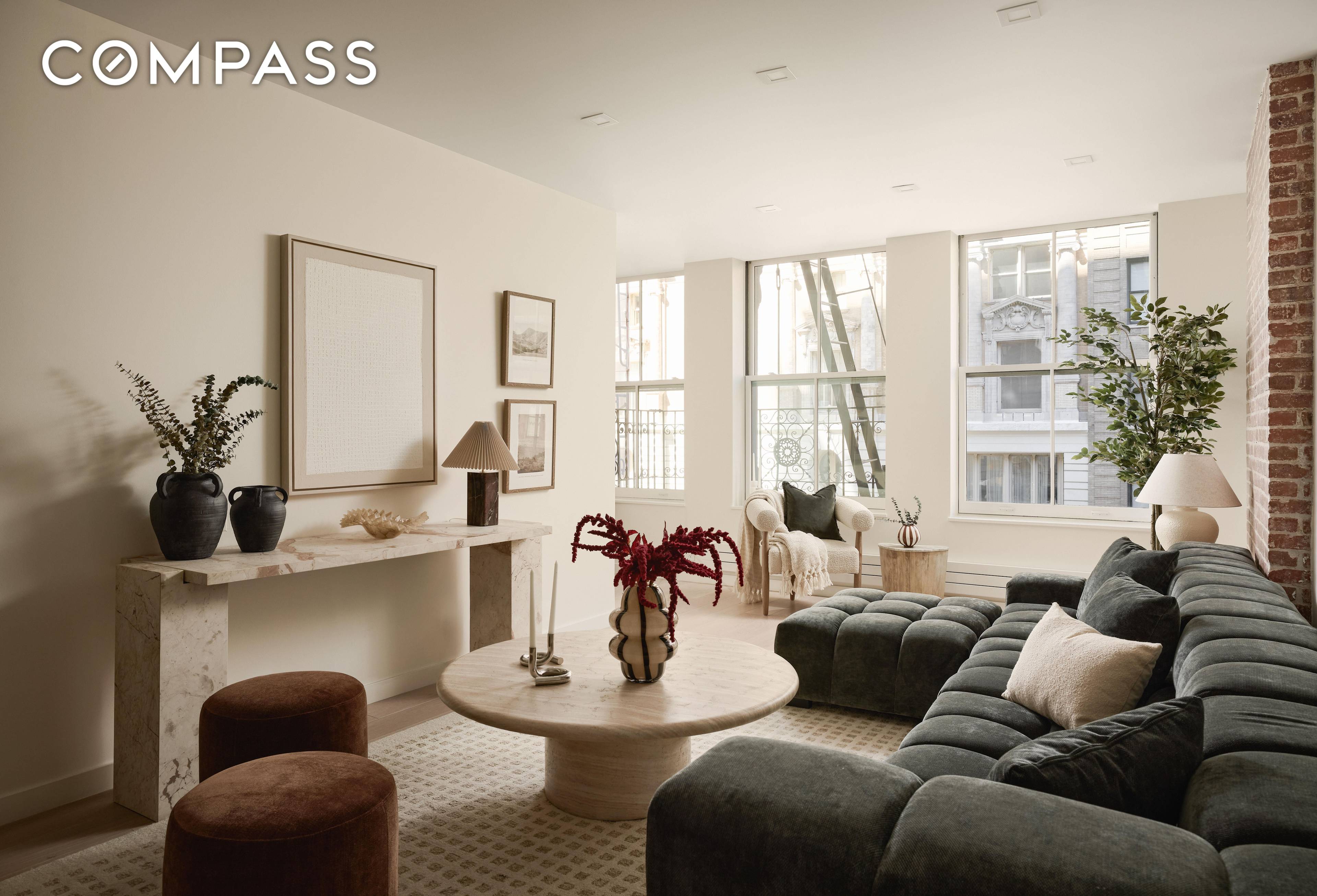 Located in the heart of Tribeca on Hudson Street comes this full floor condo loft with low monthlies.