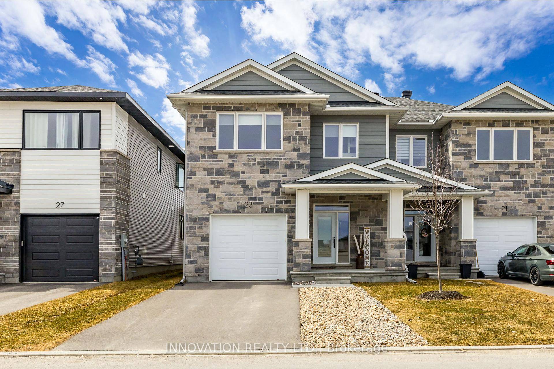 Located in a picturesque setting at the historic Arnprior Fairgrounds, this beautifully maintained 3 year old semi detached home is sure to impress !