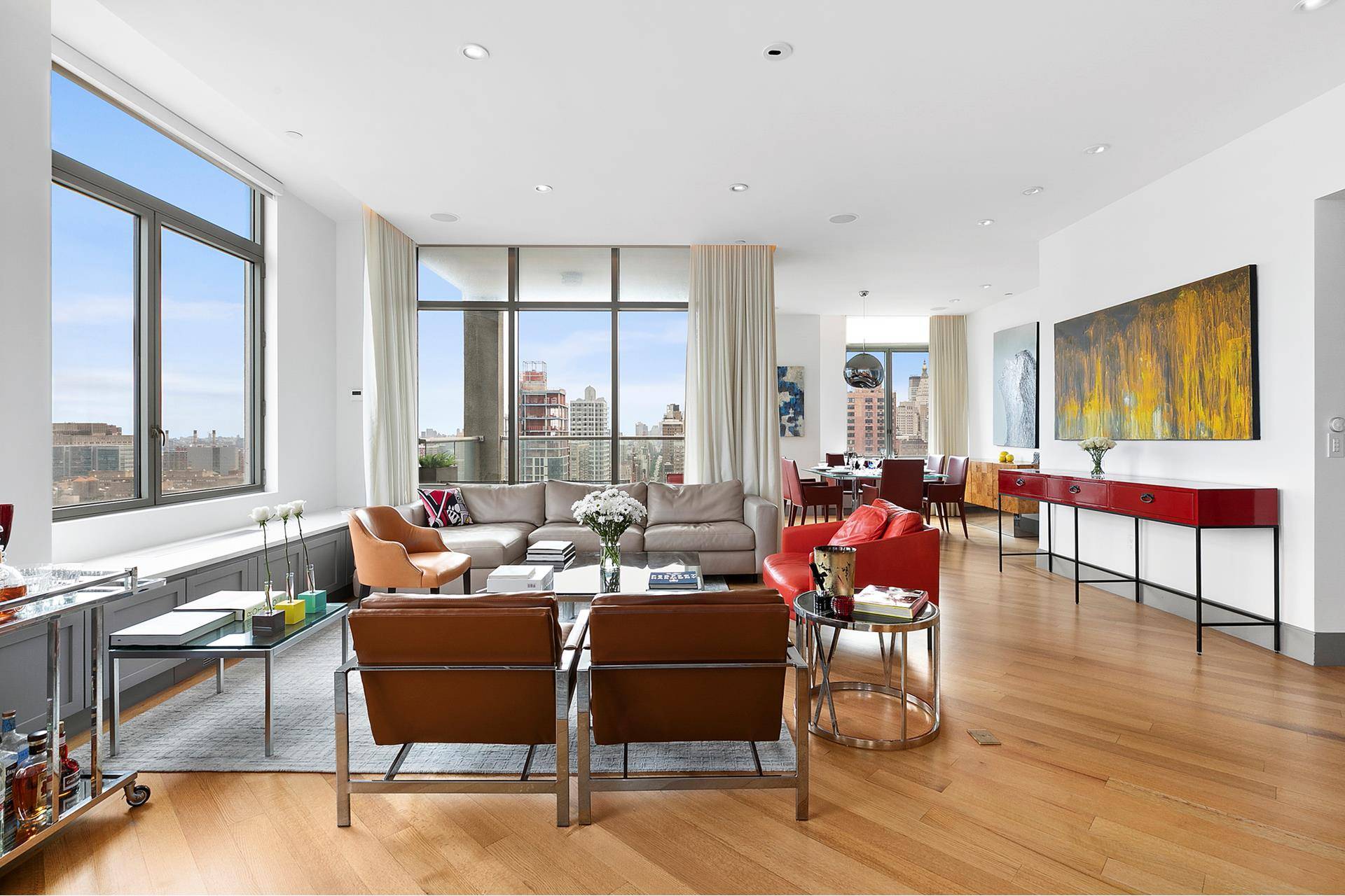 Full floor luxury penthouse with four private terraces.