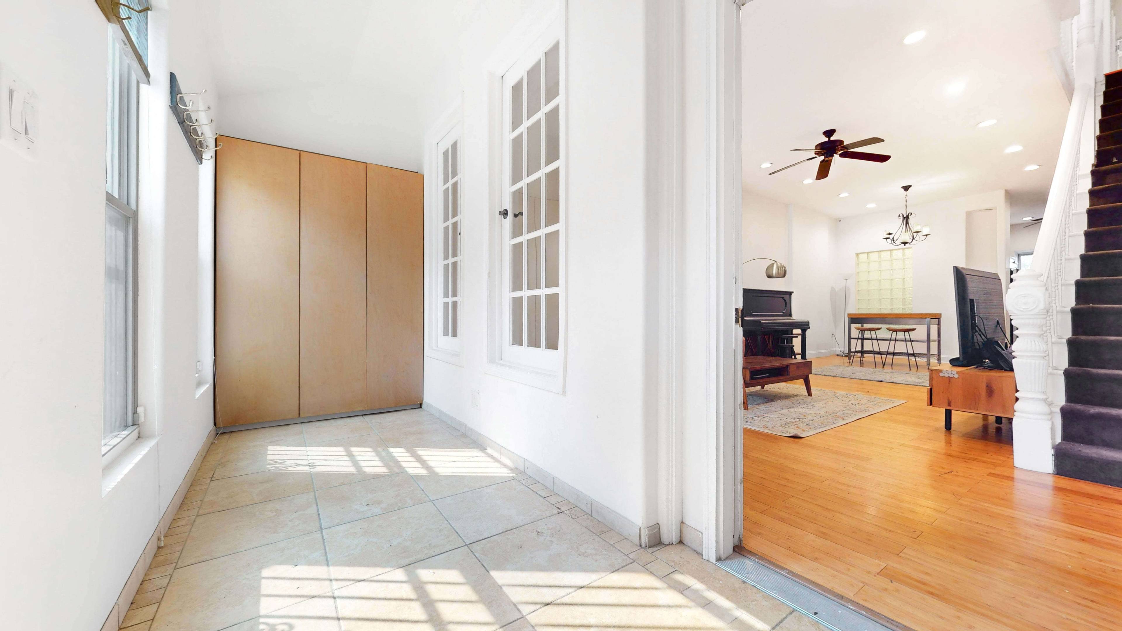 From income opportunities to ultra spacious living, this beautifully renovated two family row house has it all.