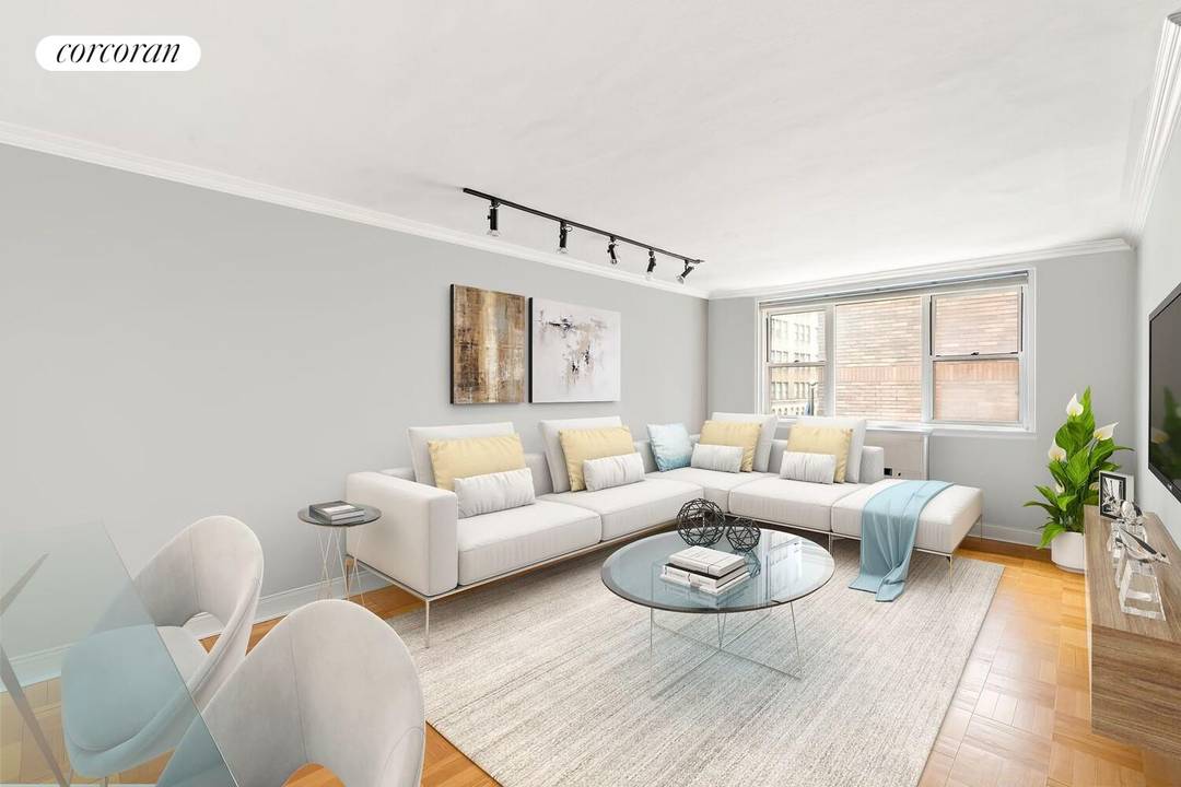 Very Large, Rare, Corner Exclusive at The Wendhorn Renovated One Bedroom 1 Bath, West facing Windows in the Living Room and North facing Windows in the Bedroom, Multiple Double Sized ...