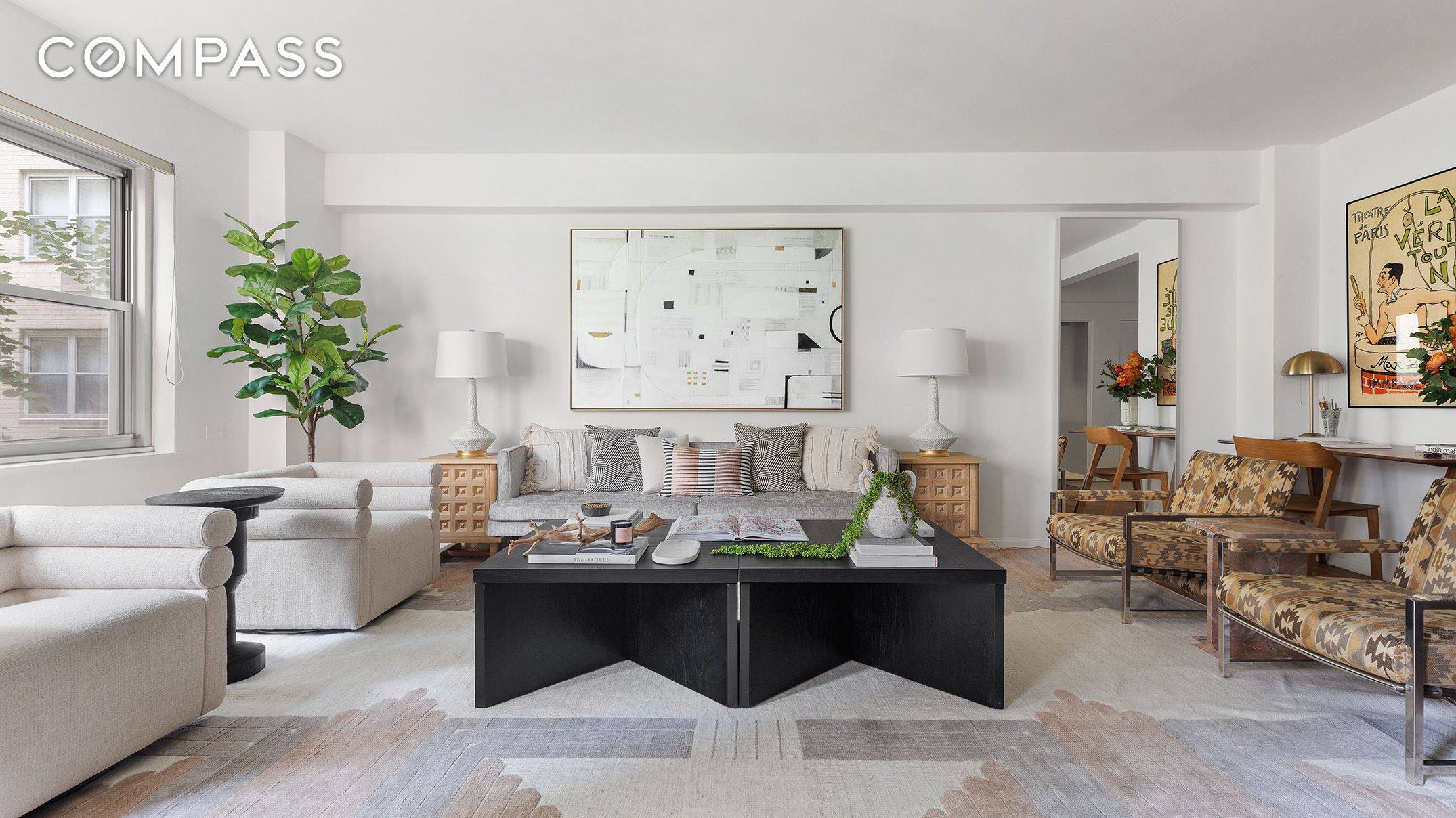 Residence 3V at The Brevoort is an oversized one bedroom apartment nestled in the heart of Greenwich Village.