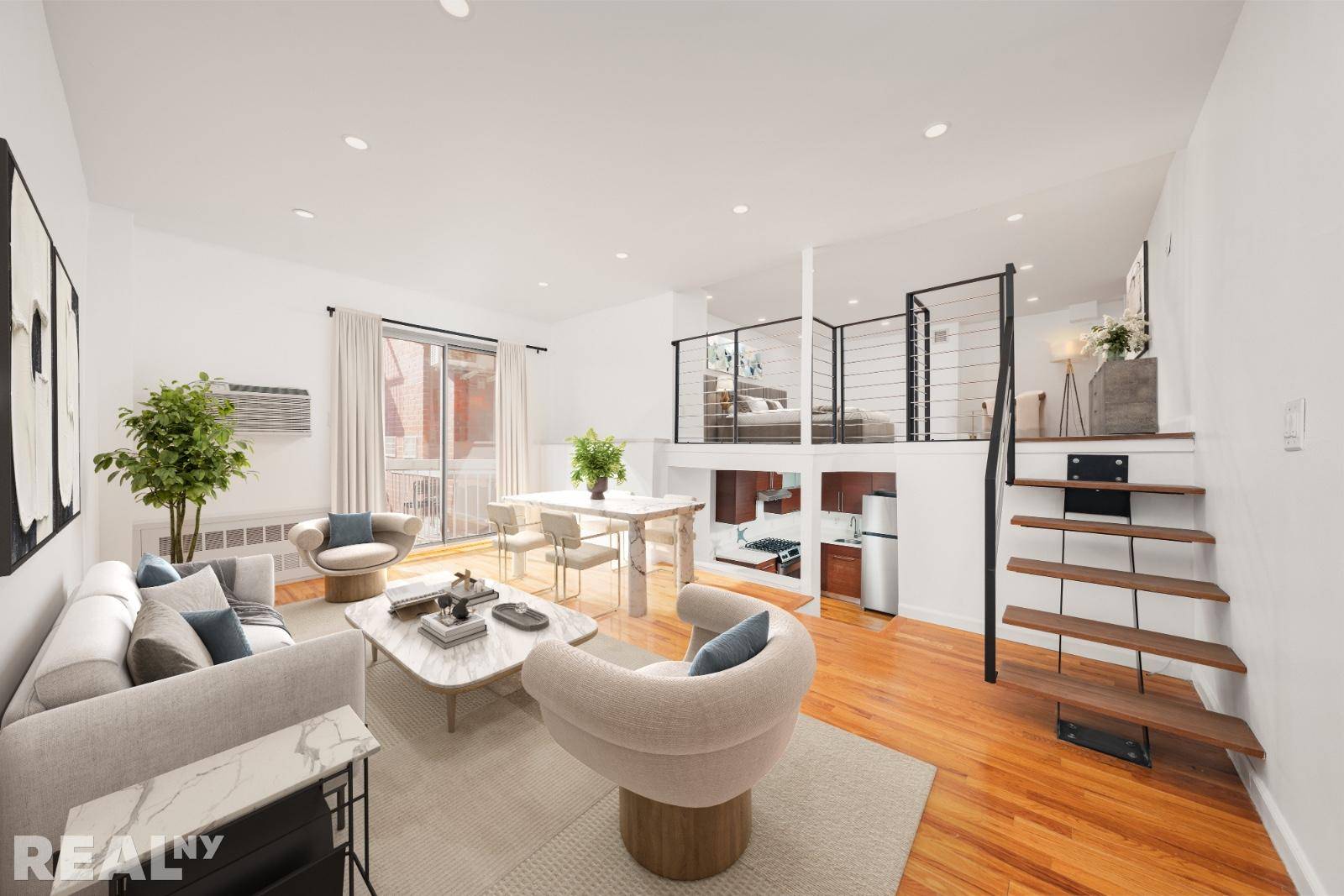 Welcome to Residence 5V at 184 Thompson Streeta stunning, loft like triplex one bedroom in the heart of Greenwich Village.