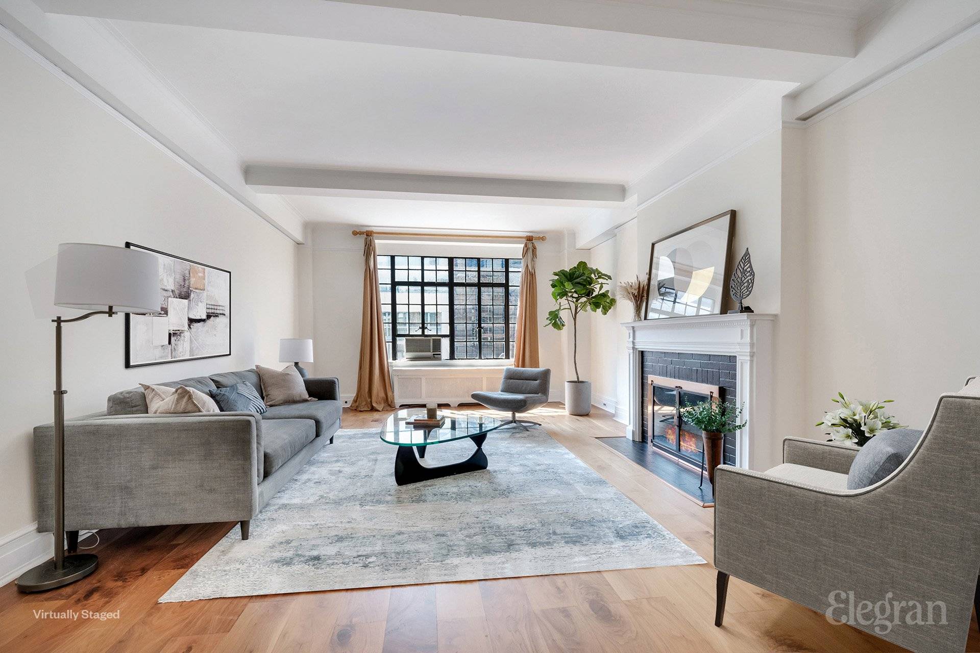 Welcome to Apartment 15B, a spacious, sun drenched two bedroom home on a high floor, featuring stunning pre war details.