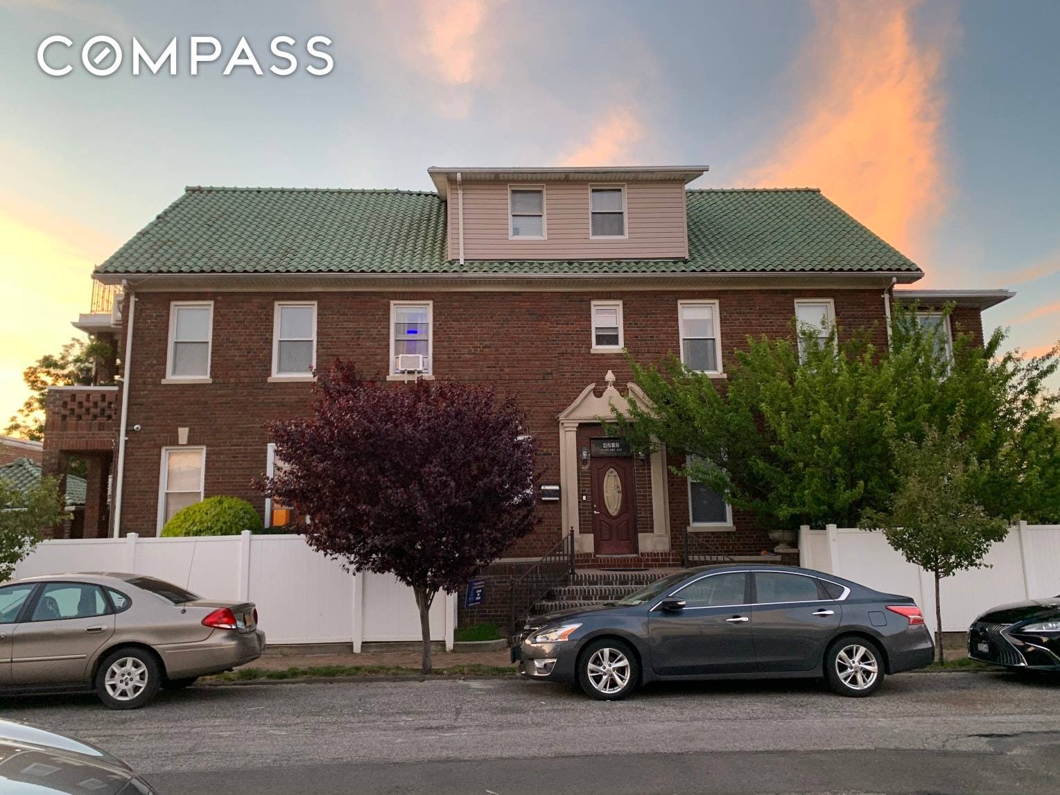 A rare, three family, solid brick house sitting on a corner lot and at the highest elevation point in the private and gated community of Seagate.