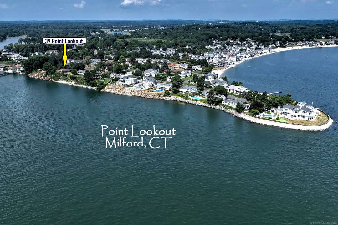 DIRECT WATERFRONT 183 FEET OF LONG ISLAND SOUND FRONTAGE Experience rare privacy and panoramic views from this exceptional Point Lookout residence in Milford.