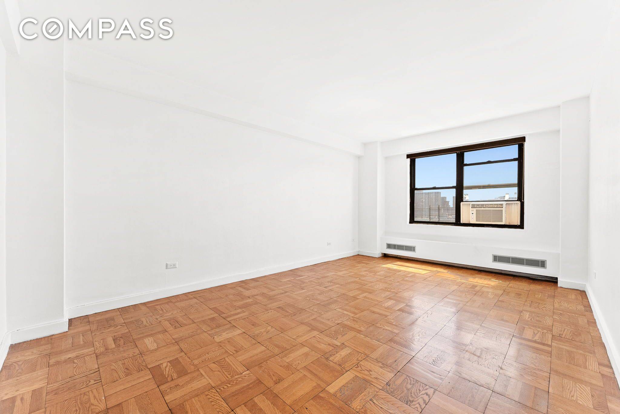 Spacious and sunny 2BR at Hillview Towers with bright east and south exposures.