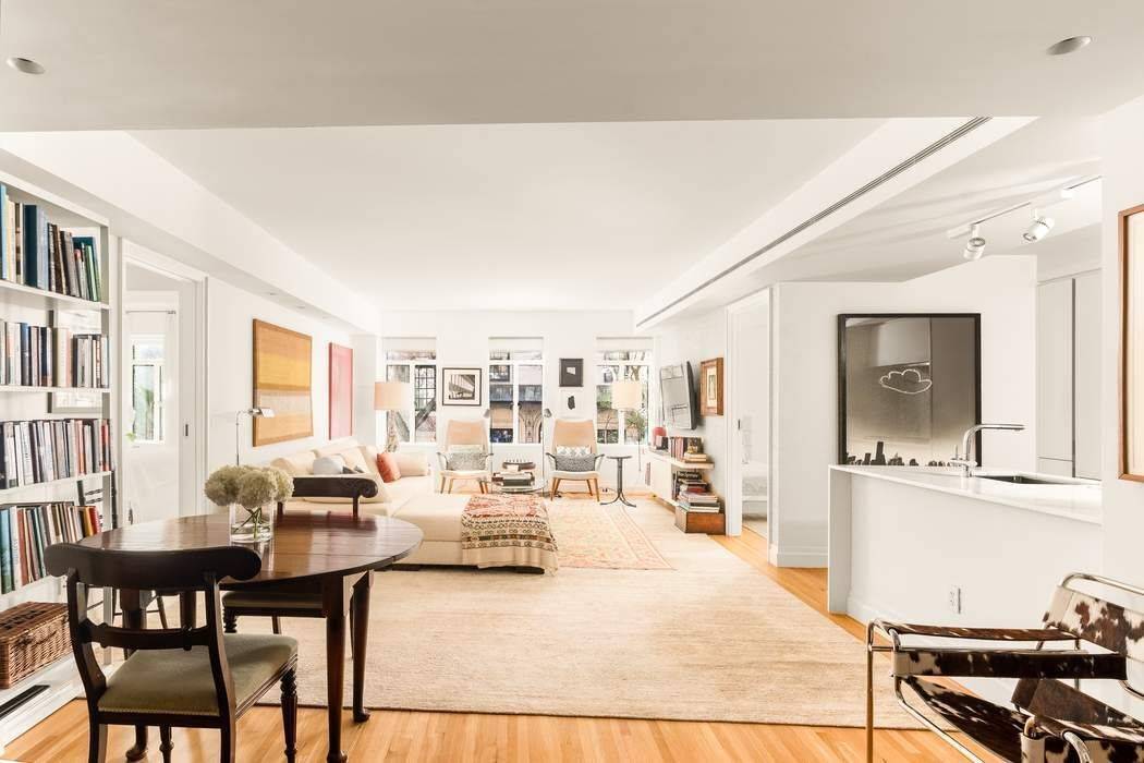 Southern sunlight and refined proportions define this beautifully finished two bedroom, two and a half bath condominium at 737 Park Avenue.