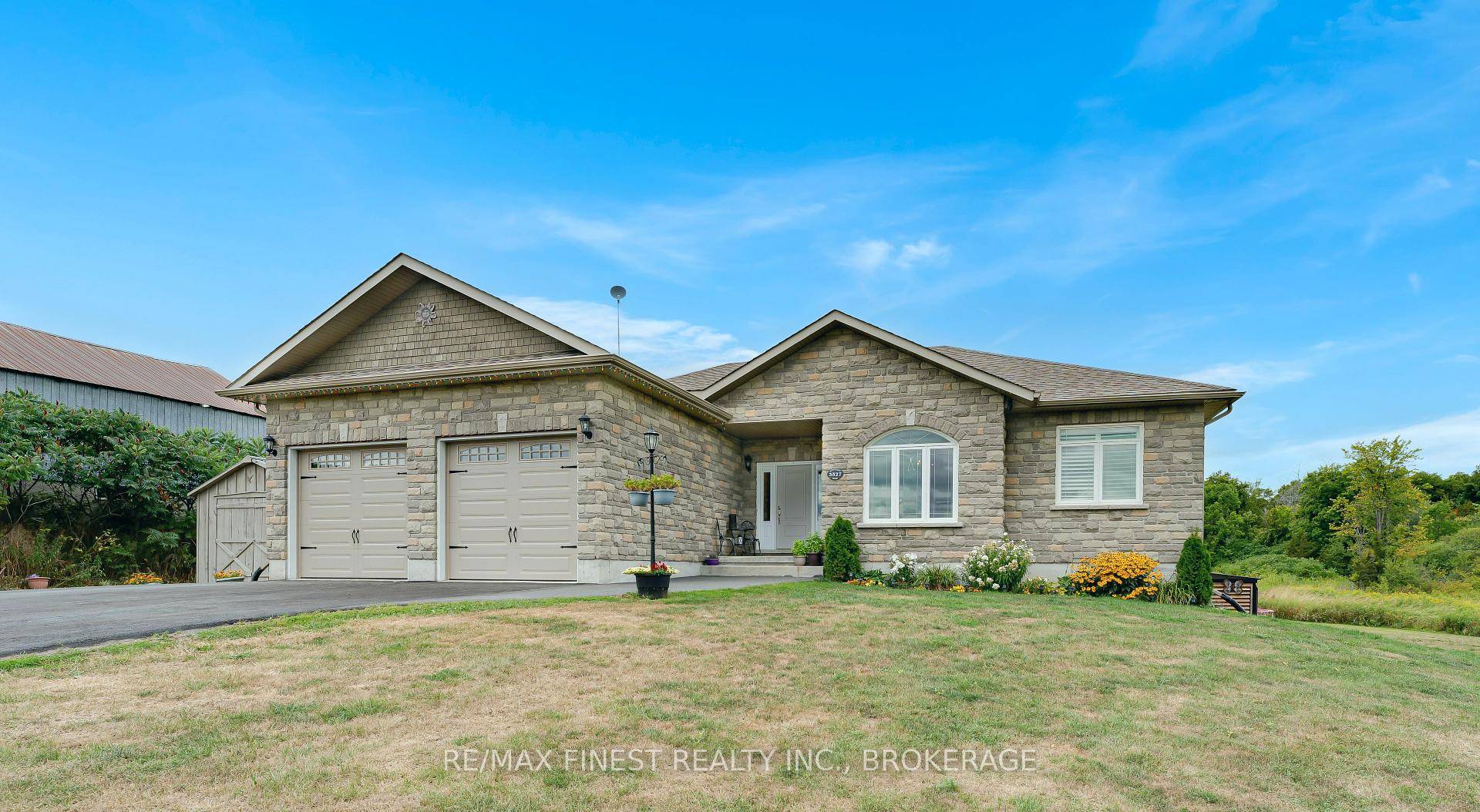 Its a rare find, a custom quality built 1765 sq ft bungalow on 3 acres only 10 minutes from the 401.