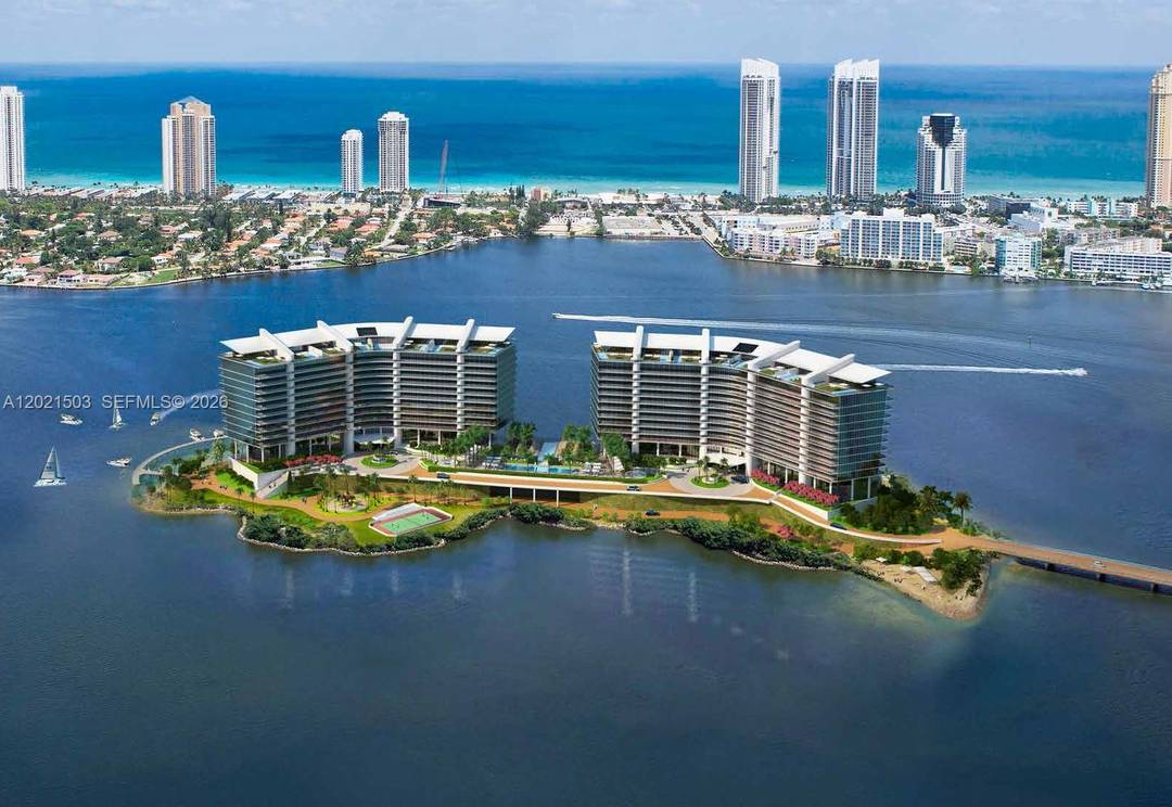 The pinnacle of luxury living in this one story 6, 293SF living area 2 oversized wraparound balconies combining units 1404 and 1405 making an expansive living space at Prive, an ...