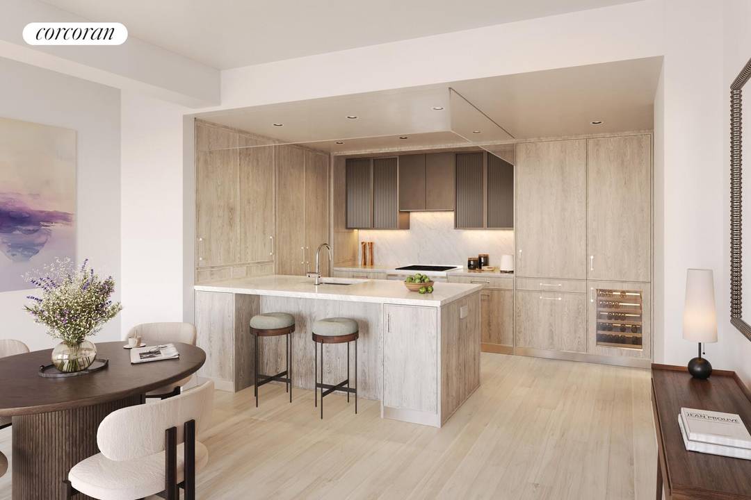 Designed by renowned architect and designer Thomas Juul Hansen, Residence 5D is a three bedroom, three bathroom with West exposures overlooking a tree lined street of the Upper West Side.