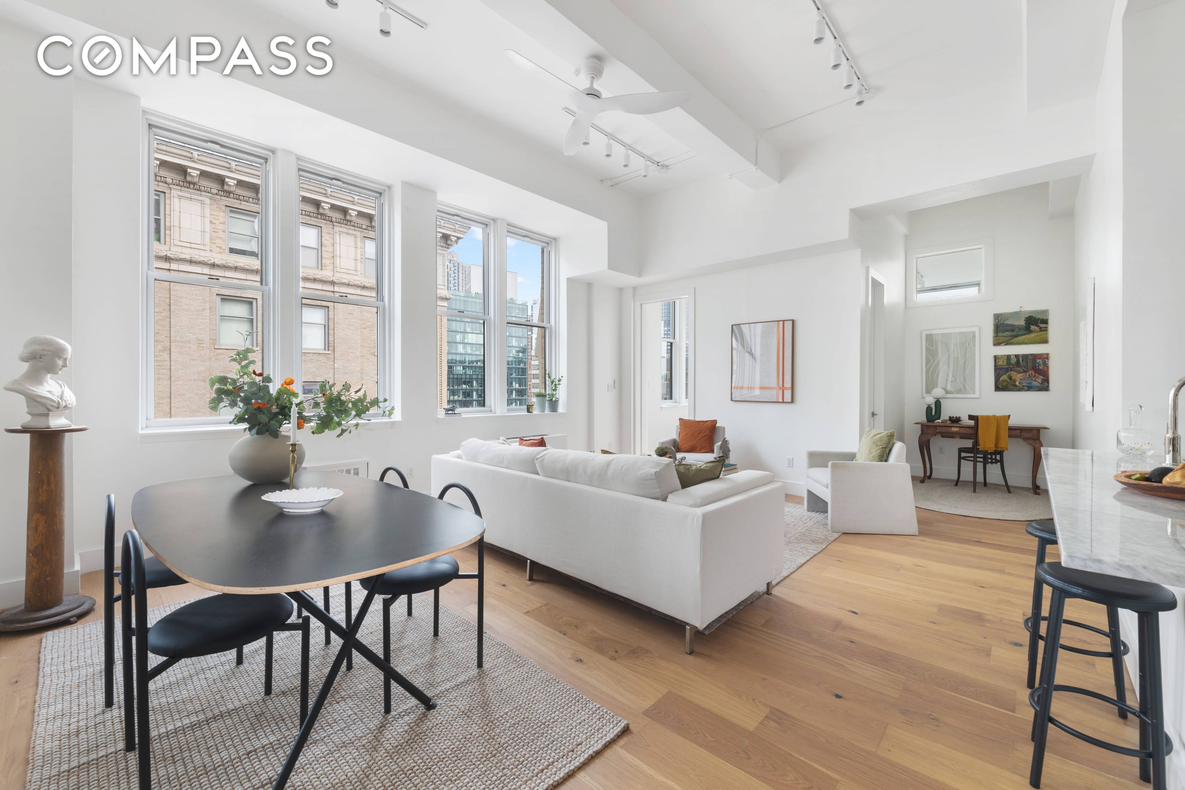 Sophisticated Loft Style High Floor 1BR with Home Office This gut renovated, high floor one bedroom with home office features soaring ceilings, sleek modern finishes, and abundant natural light all ...
