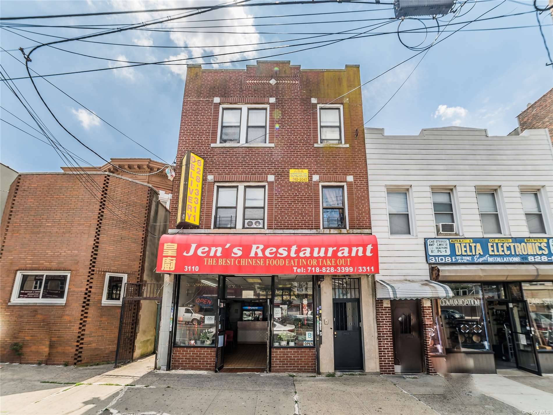 Perfect time to own a restaurant and two family in the heart of the vibrant Bronx neighborhood.