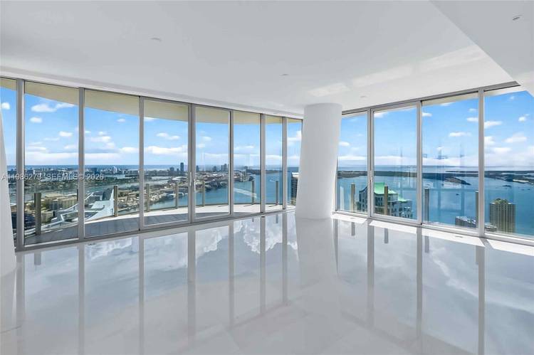Exceptionally rare and offered unfurnished, this spectacular 4 bedroom, 5 bathroom plus powder room residence at the iconic Aston Martin Residences Miami delivers a truly unmatched waterfront lifestyle.