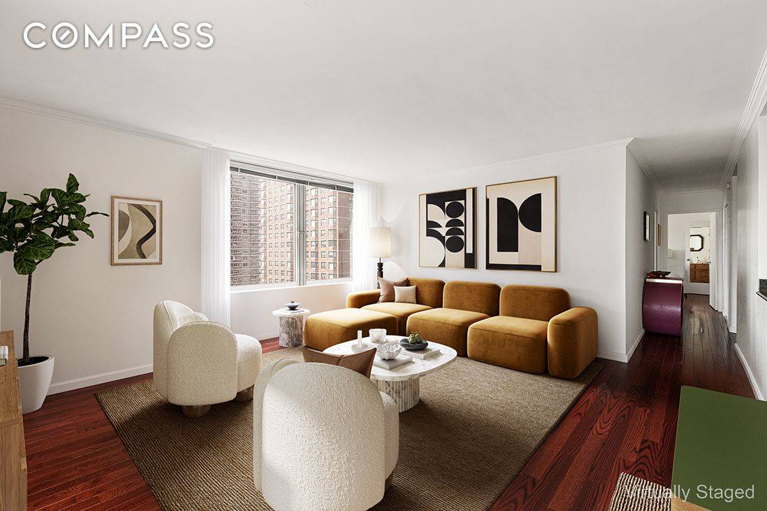 Sun Filled 2 Bedroom with Sweeping River amp ; City Views Tenant in place thru November 2026.