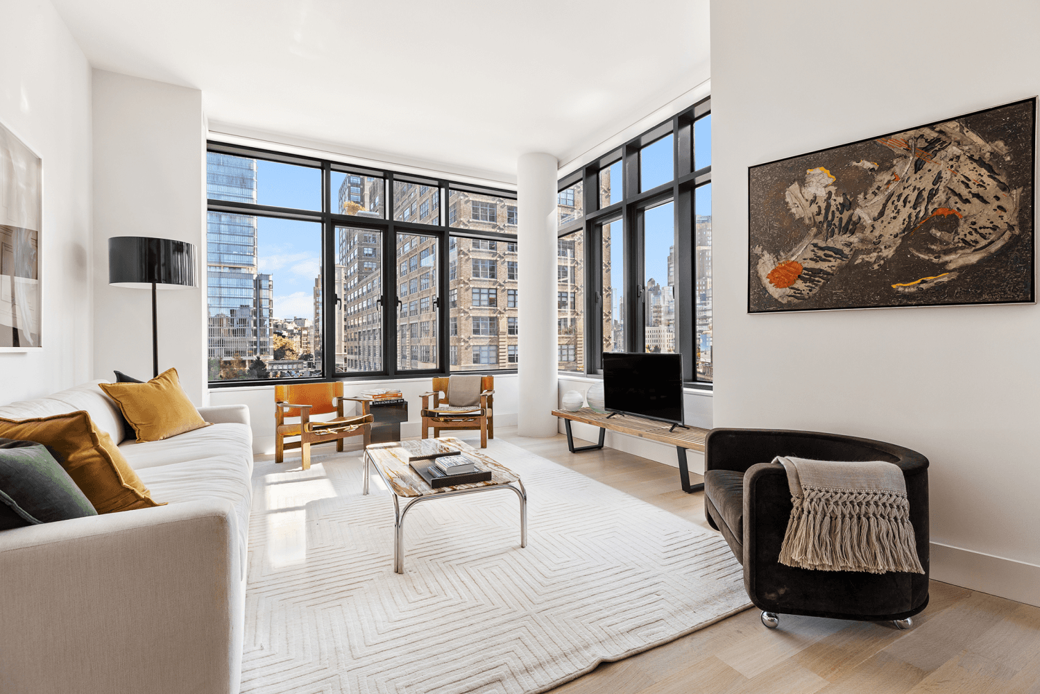 Introducing this corner condo at The Everly, a sun splashed 2 bedroom, 2 bathroom home where residents enjoy modern lifestyle amenities and convenient access to the Hudson River Greenway and ...