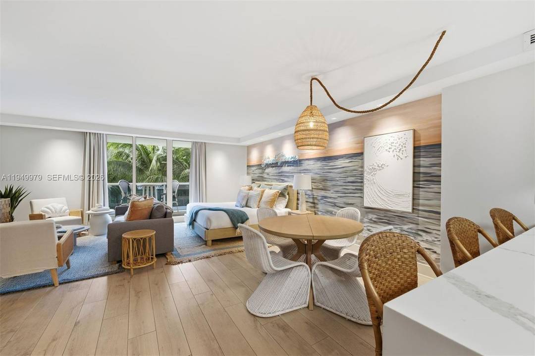 One of the best values in the building and a rare opportunity to own a fully renovated residence with a private balcony connected to the iconic 1 Hotel South Beach.