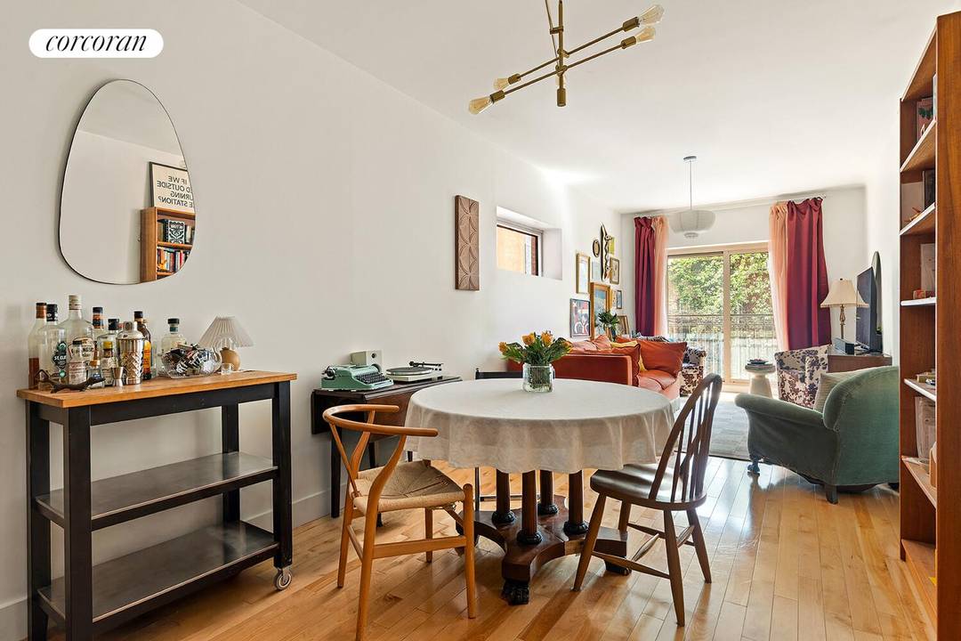 Own for the price of renting 714 SF one bedroom, one bathroom condo with parking space and extremely low monthlies in prime Williamsburg.