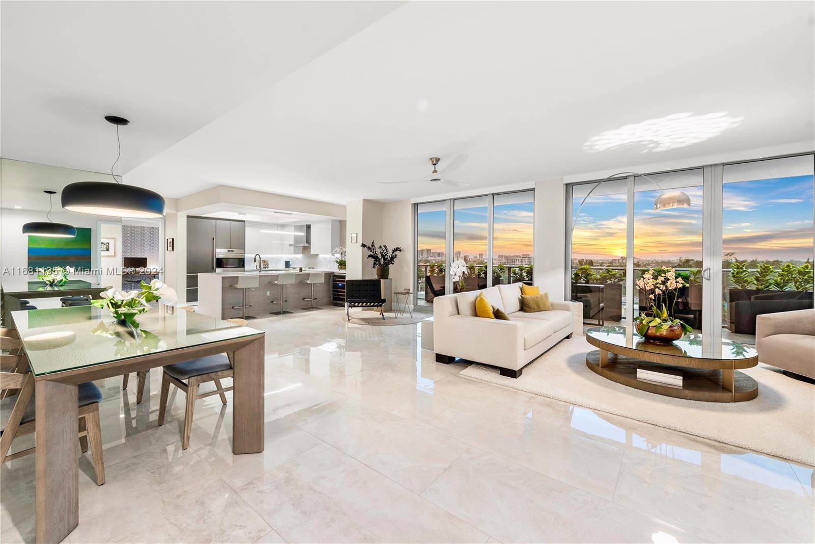 Luxurious RIVA Residence Offers an Open Concept Providing Stunning Skyline amp ; Sunset Views.