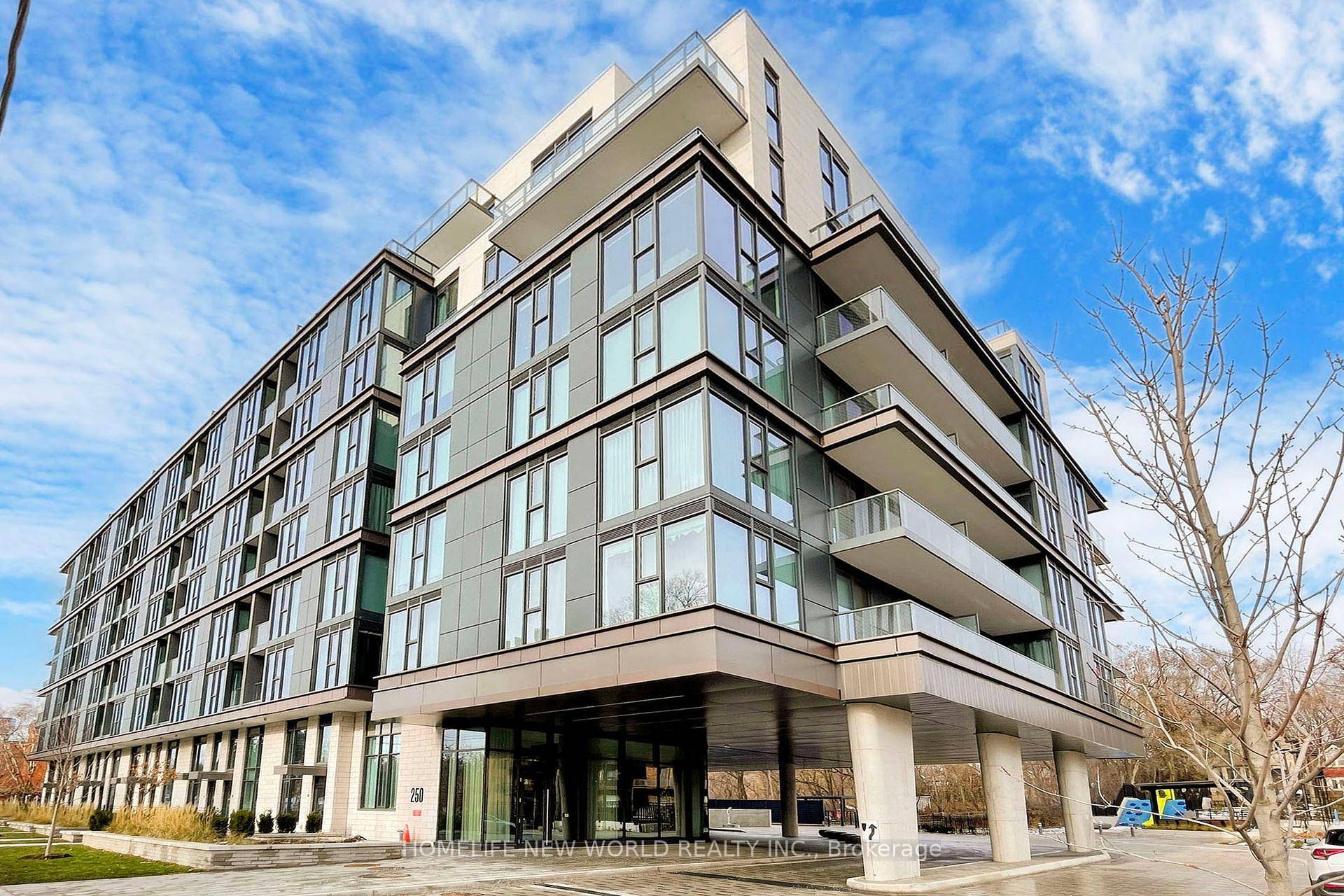 Explore a south facing, only 1 year new, 1 1 unit with gorgeous view, 1 parking, of the sophisticated realm of 250 Lawrence Condos, by Graywood Developments.